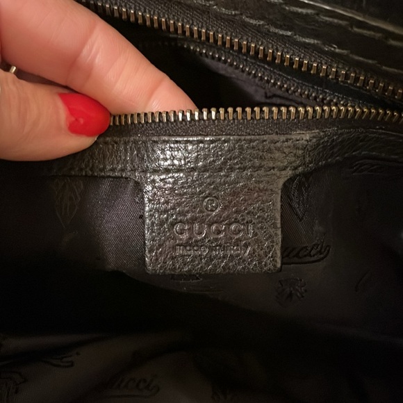 Rare Vintage Gucci Black Suede Bag - Picture 10 of 16